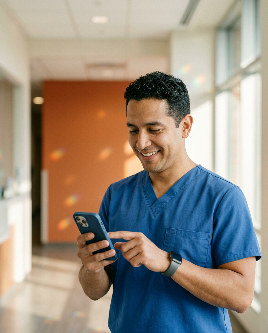 Clinician capturing protocol data at the point of care